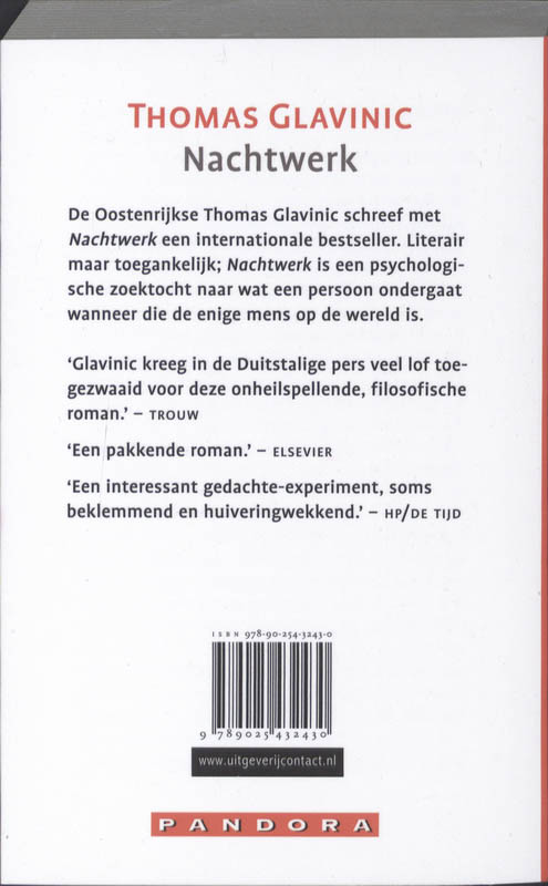 Achterkant van Nachtwerk