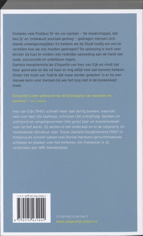 Achterkant van Overlevingsgids voor de moderne tijd