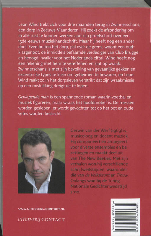 Achterkant van Gewapende man