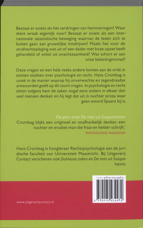 Achterkant van Integendeel