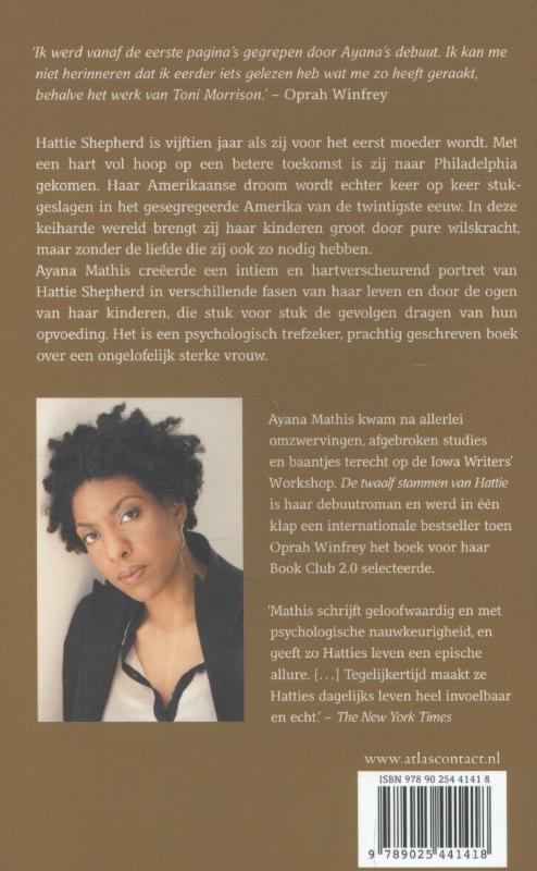 Achterkant van De twaalf stammen van Hattie