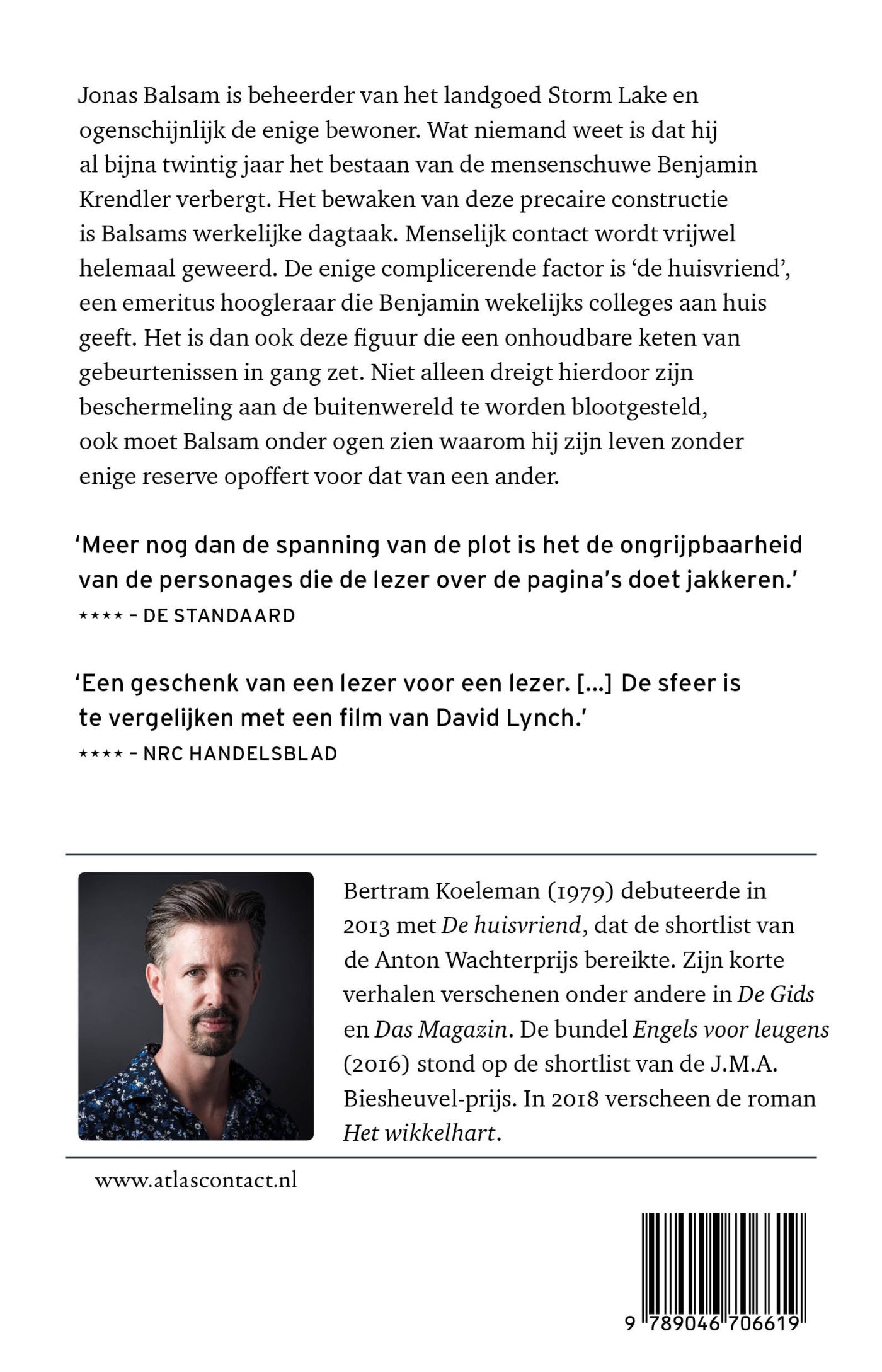 Achterkant van De huisvriend