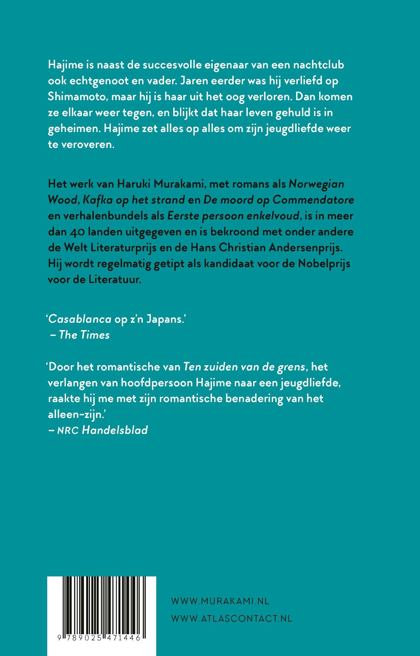 Achterkant van Ten zuiden van de grens