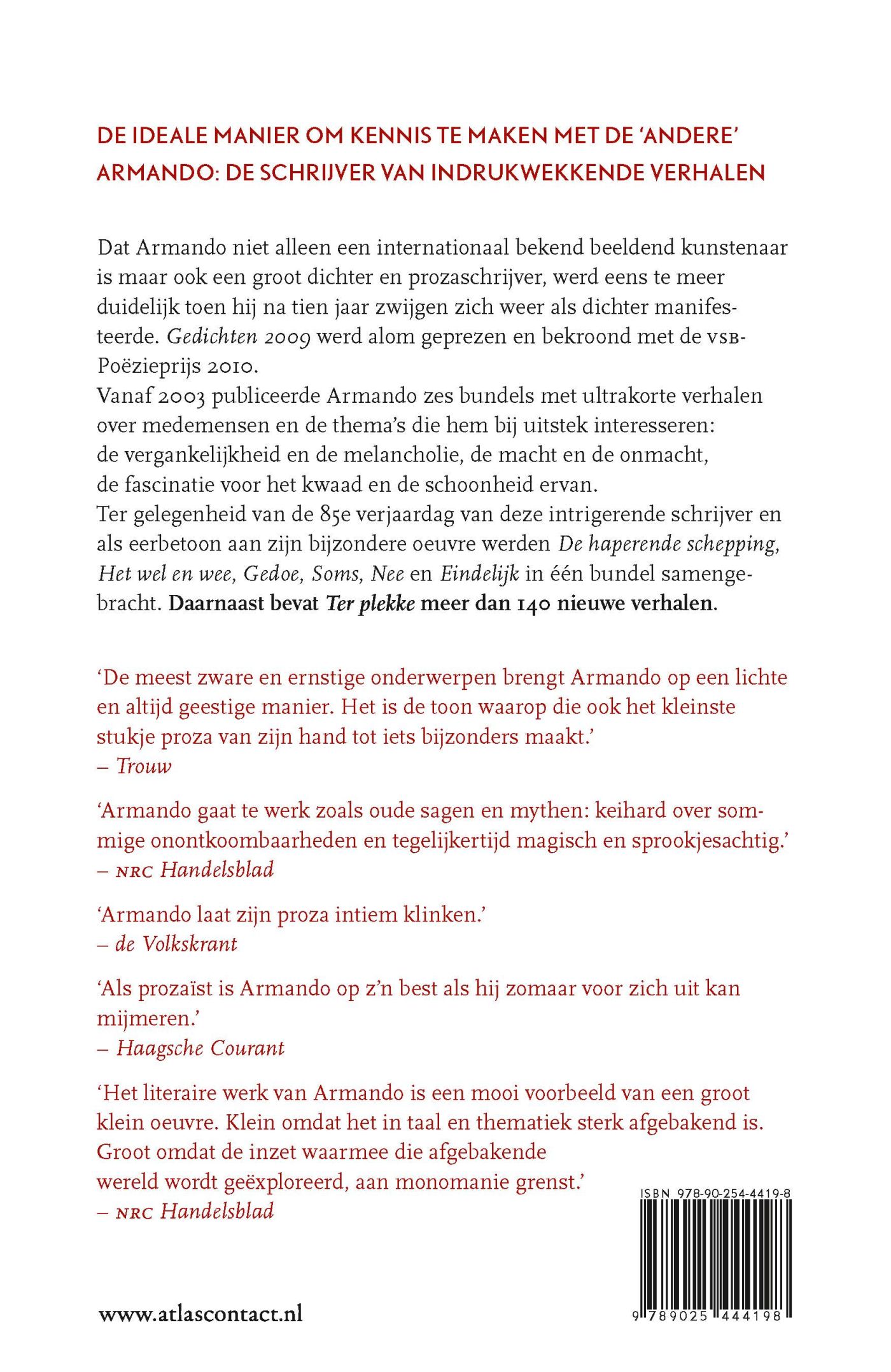 Achterkant van Ter plekke