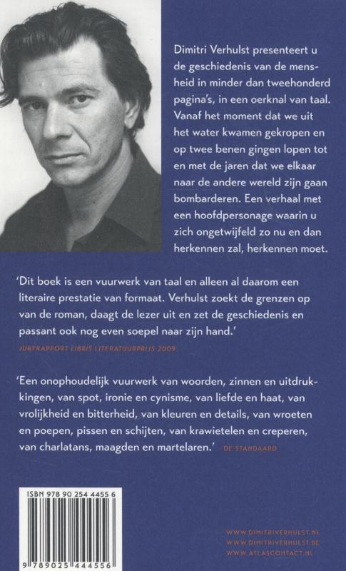 Achterkant van Godverdomse dagen op een godverdomse bol