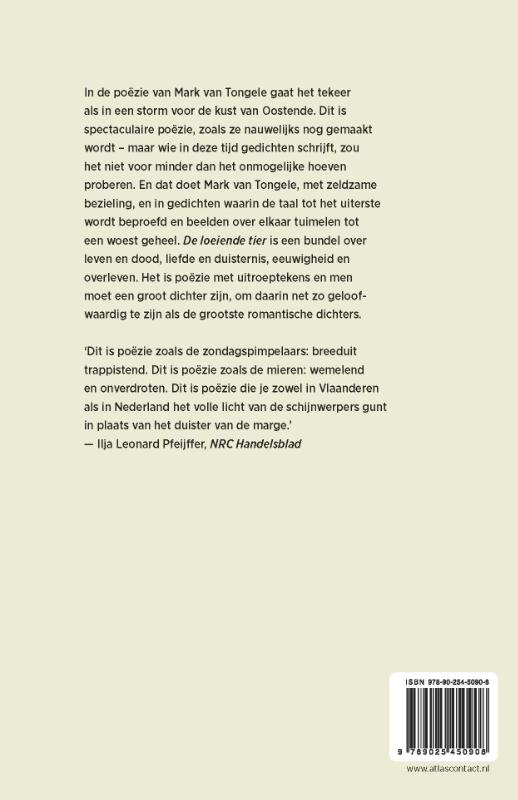 Achterkant van De loeiende tier