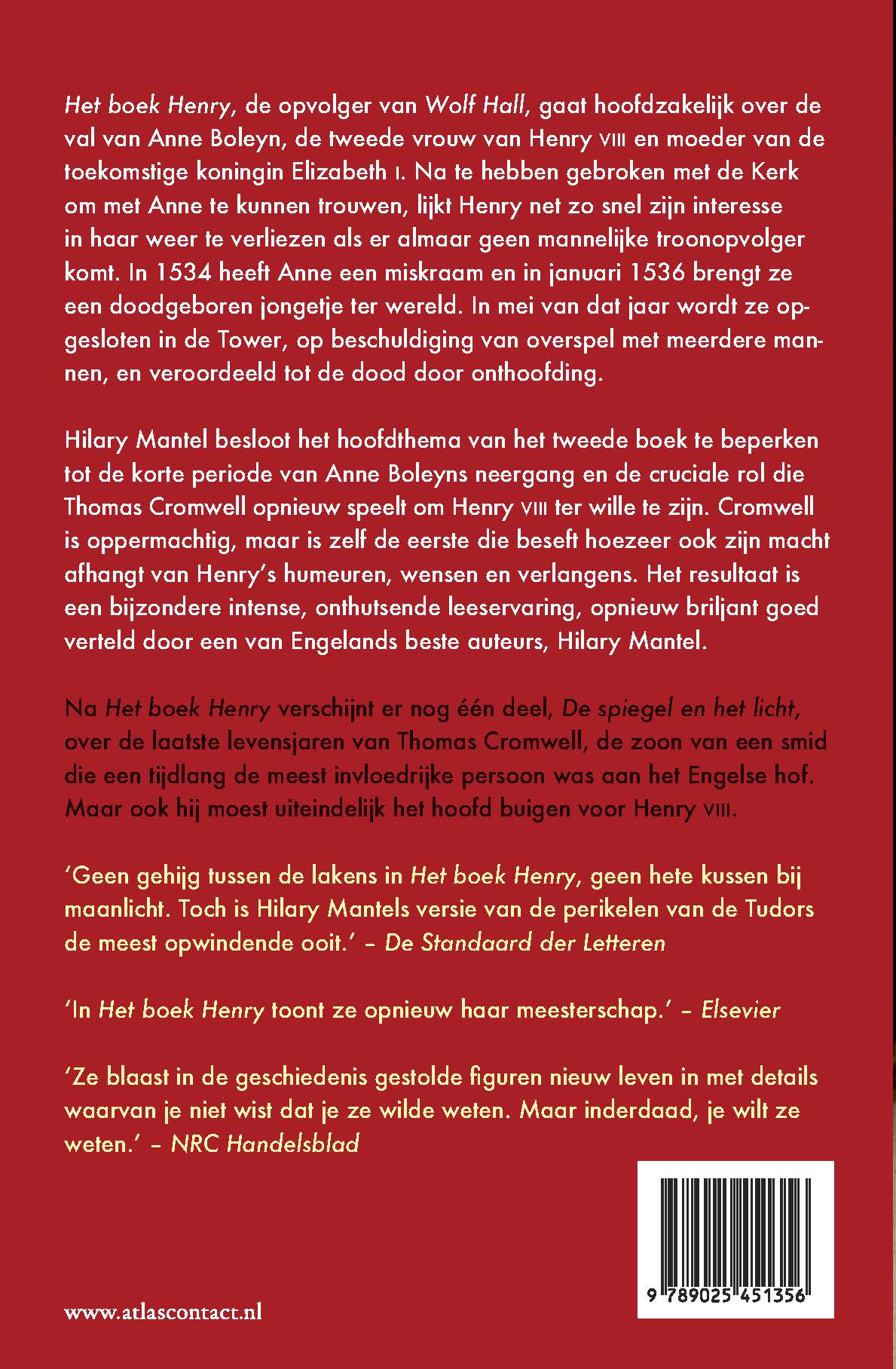 Achterkant van Het boek Henry