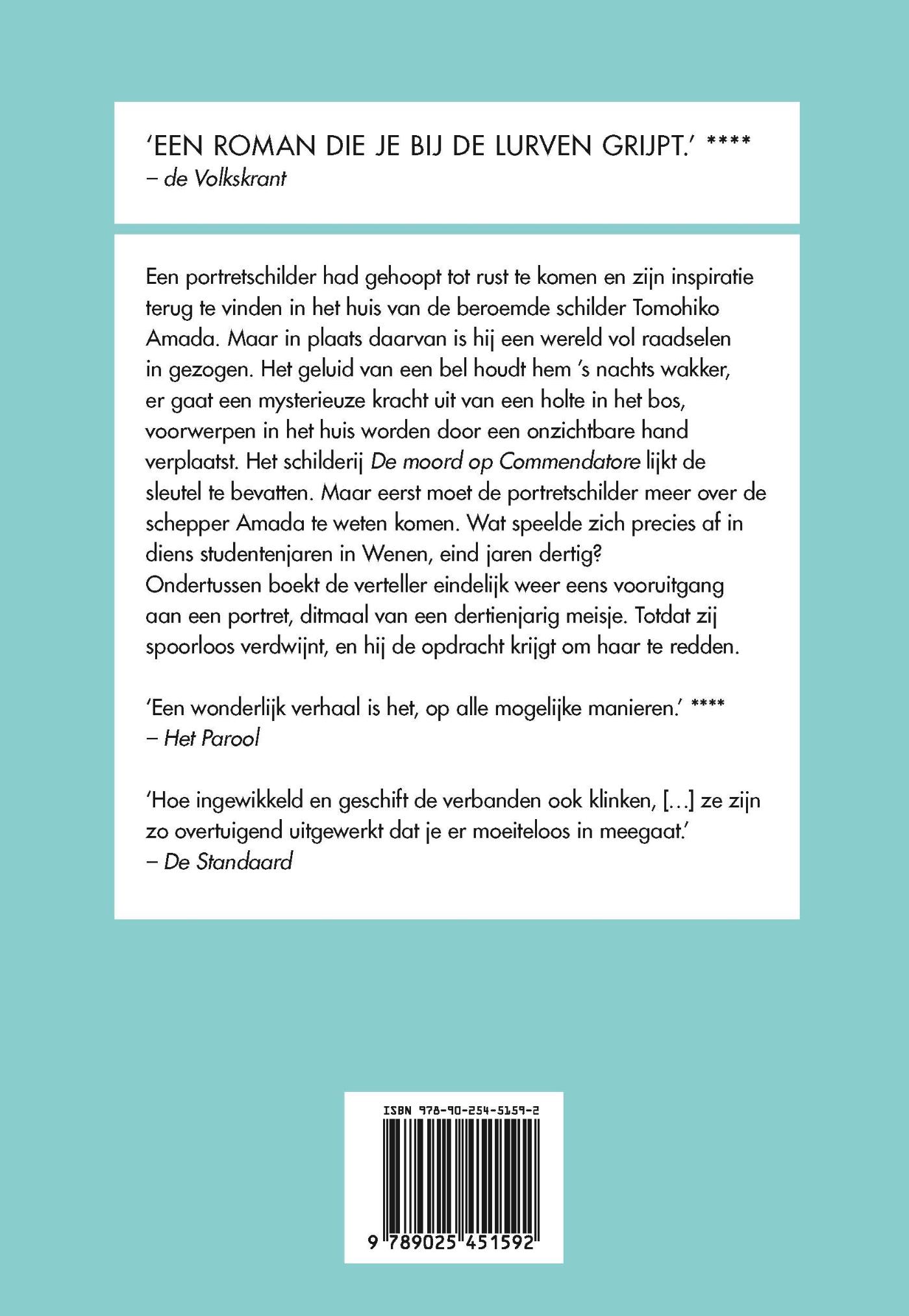 Achterkant van De Moord op Commendatore