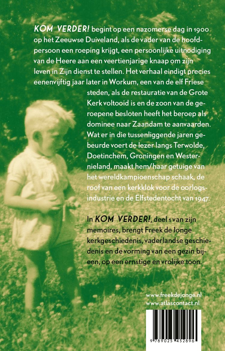 Achterkant van Kom verder!