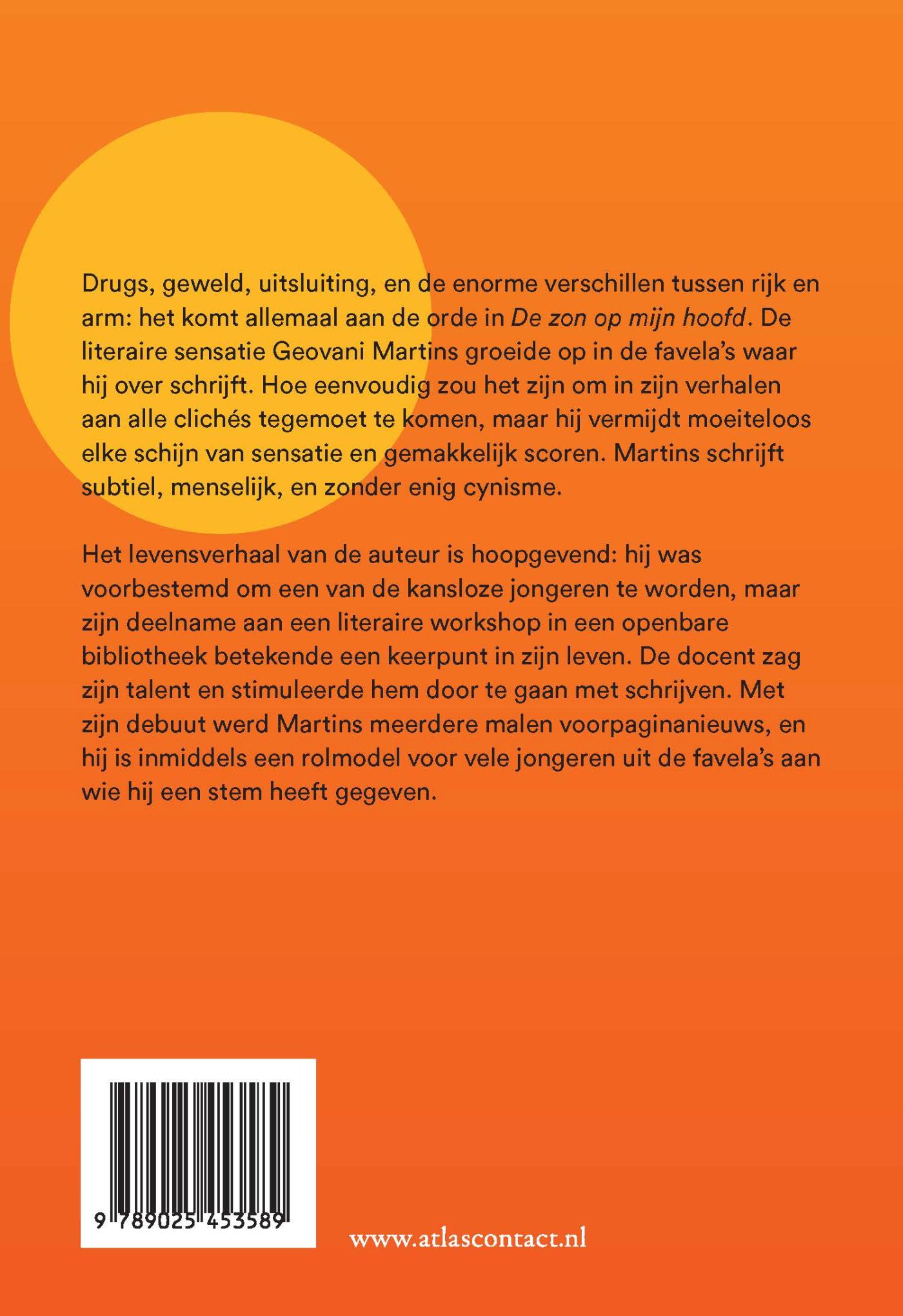 Achterkant van De zon op mijn hoofd