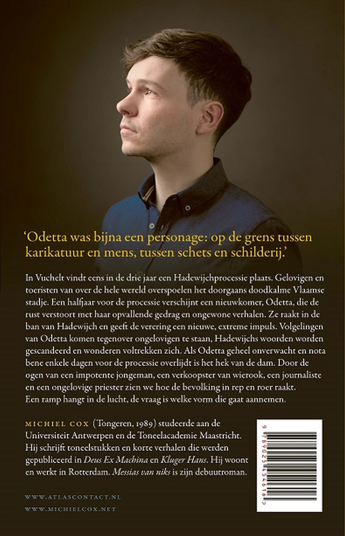 Achterkant van Messias van niks