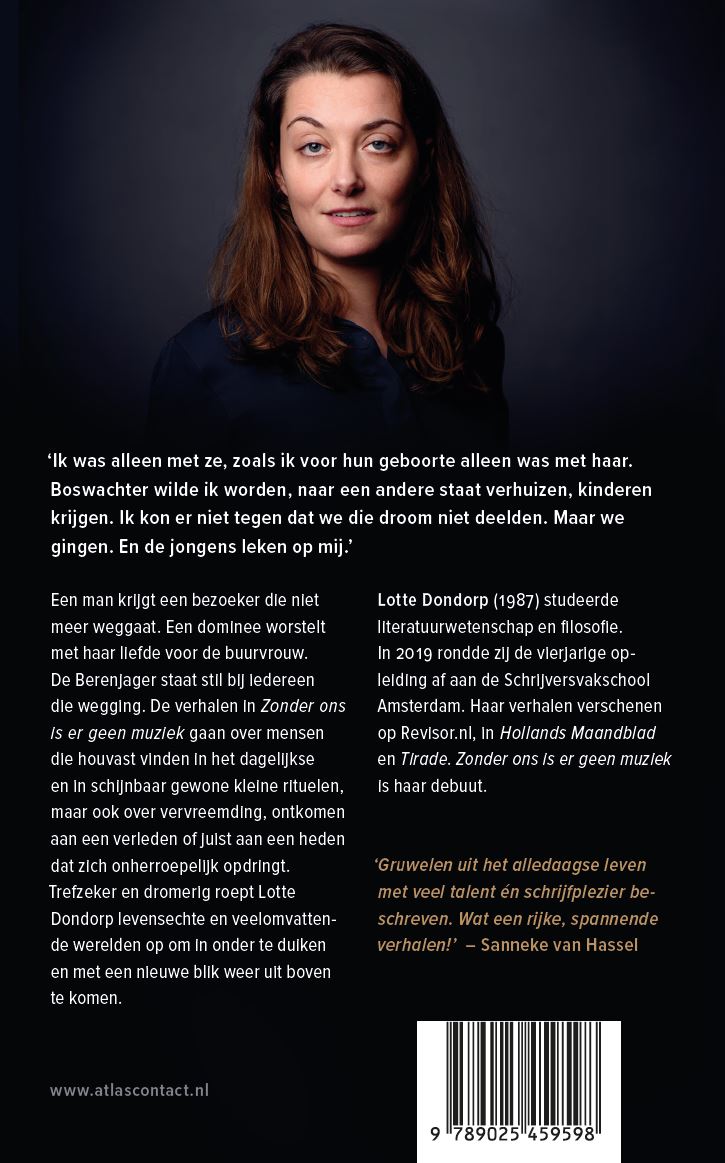 Achterkant van Zonder ons is er geen muziek