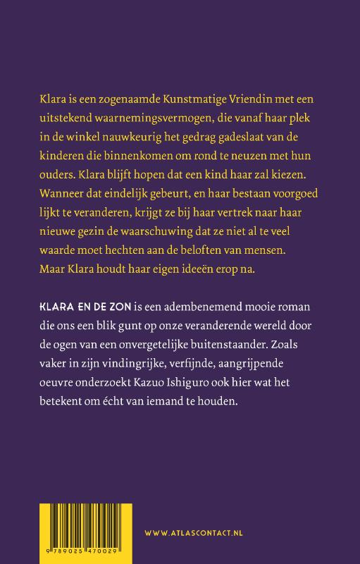 Achterkant van Klara en de Zon