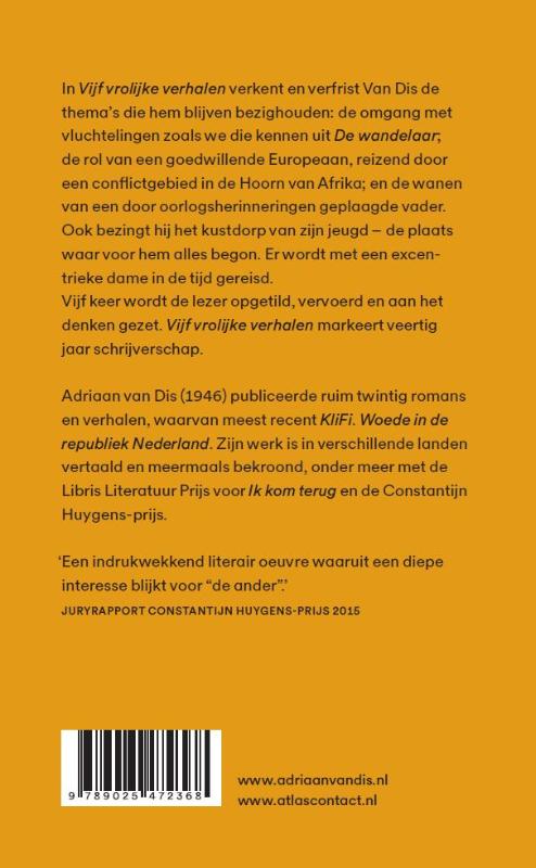 Achterkant van Vijf vrolijke verhalen