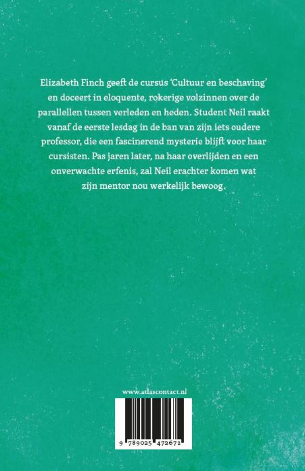 Achterkant van Elizabeth Finch