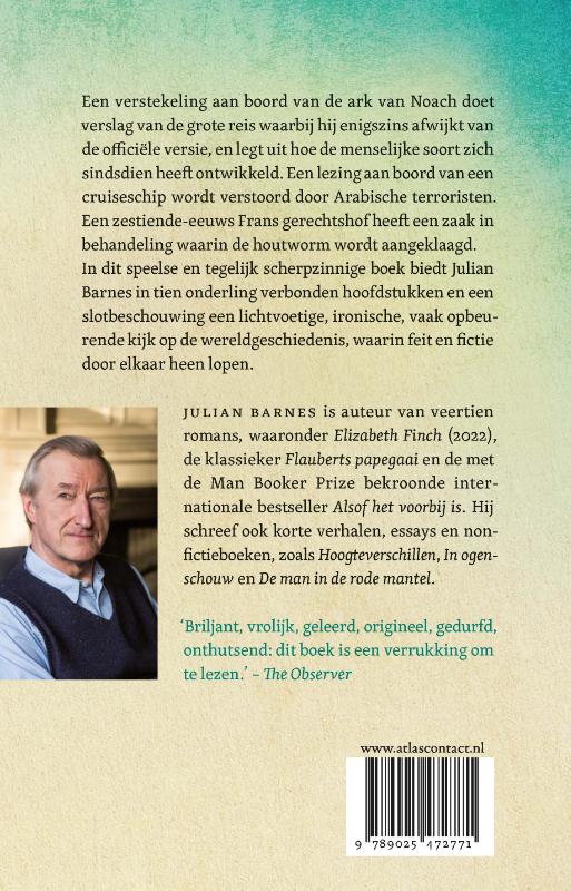 Achterkant van Een geschiedenis van de wereld in 10 1/2 hoofdstuk