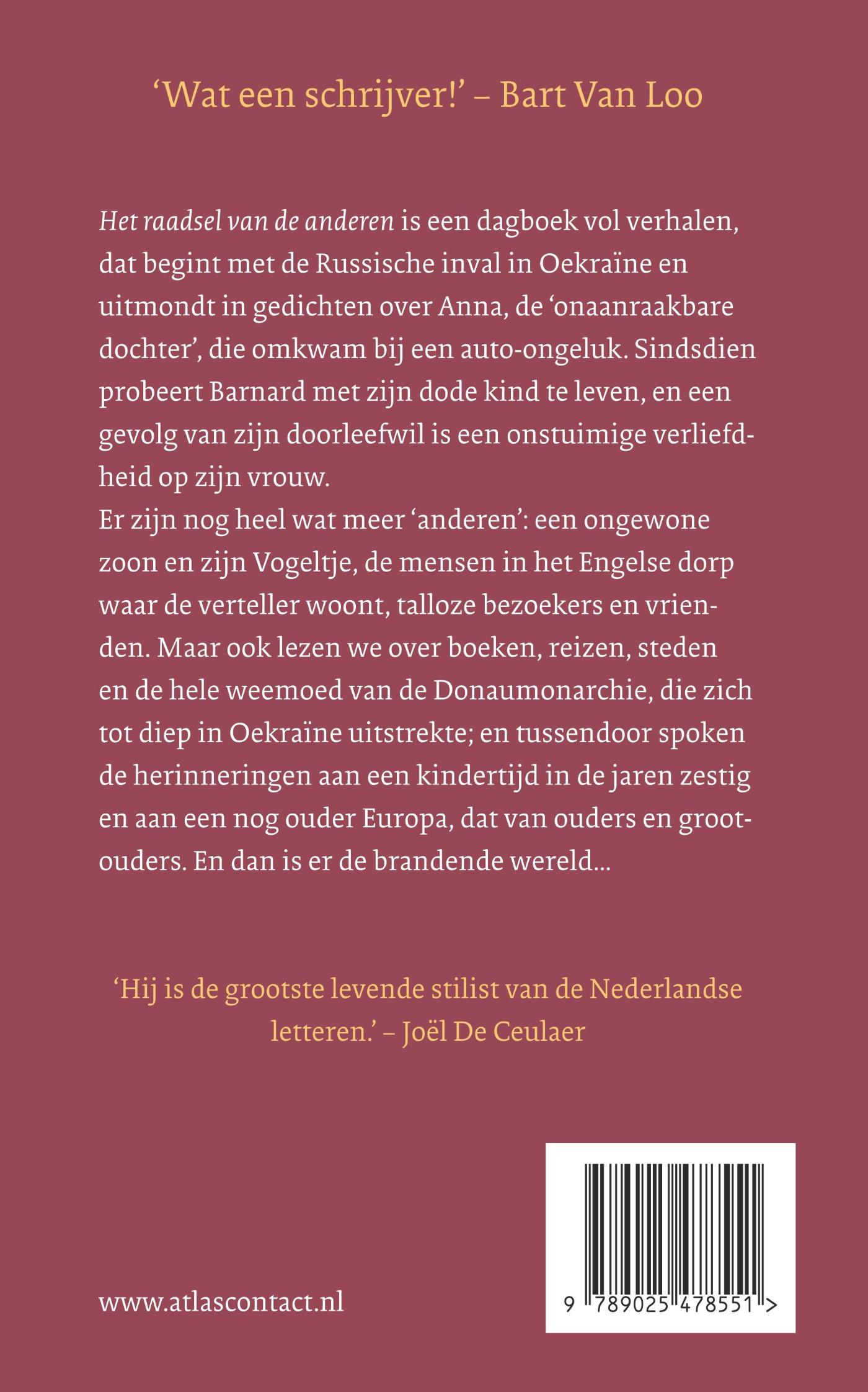 Achterkant van Het raadsel van de anderen