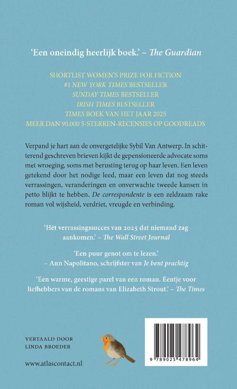 Achterkant van De correspondente