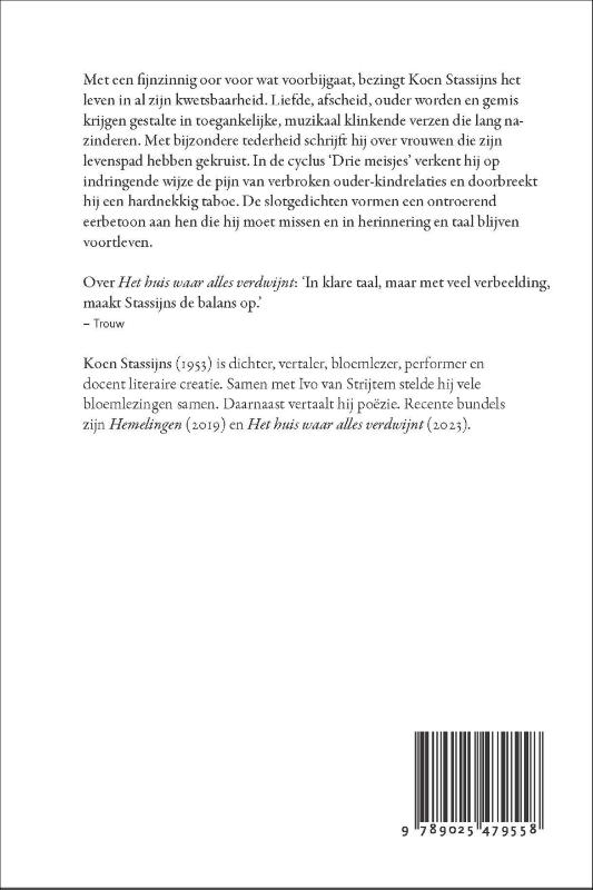 Achterkant van Drie meisjes en de oeverkant