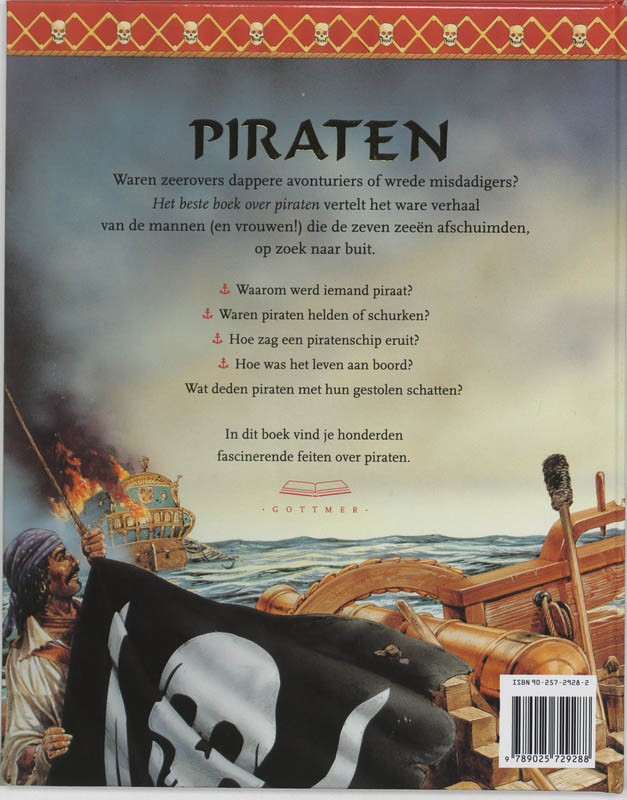 Achterkant van Het beste boek over piraten