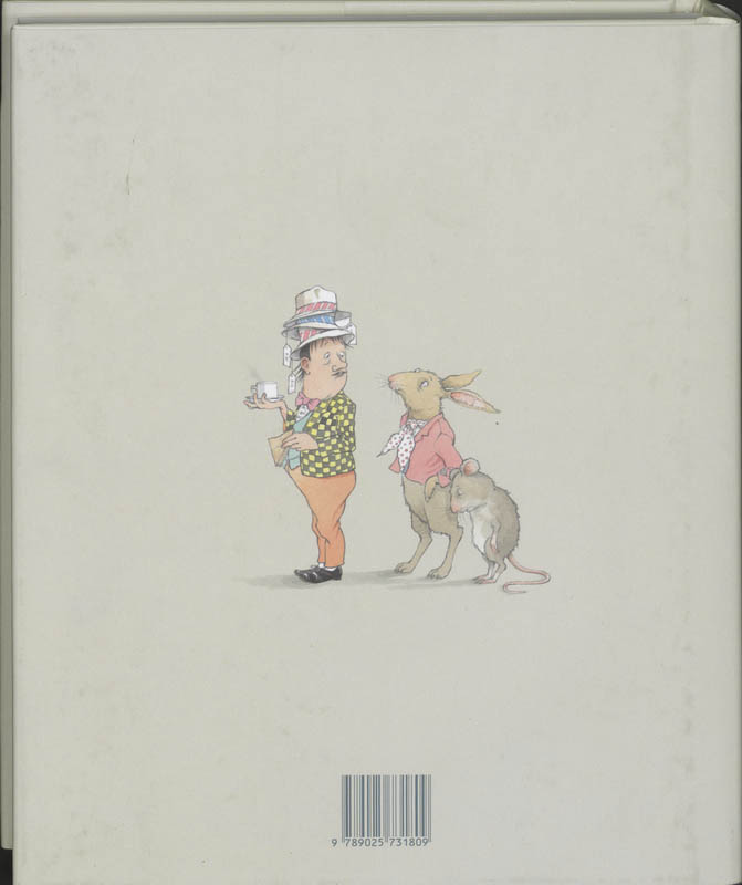 Achterkant van De avonturen van Alice in Wonderland