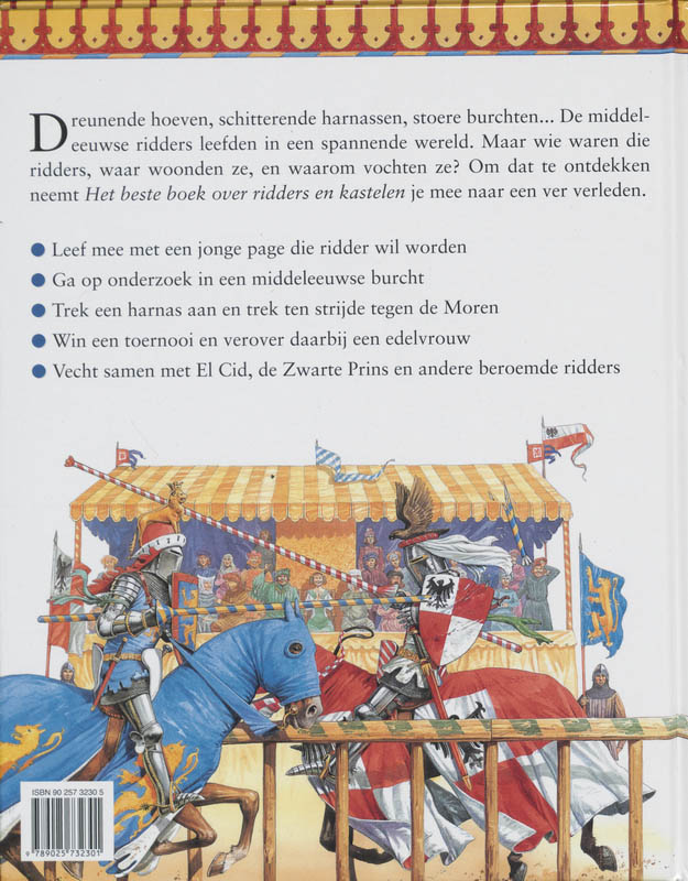 Achterkant van Het beste boek over ridders & kastelen