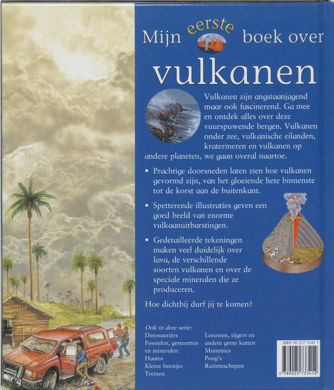 Achterkant van Mijn eerste boek over vulkanen