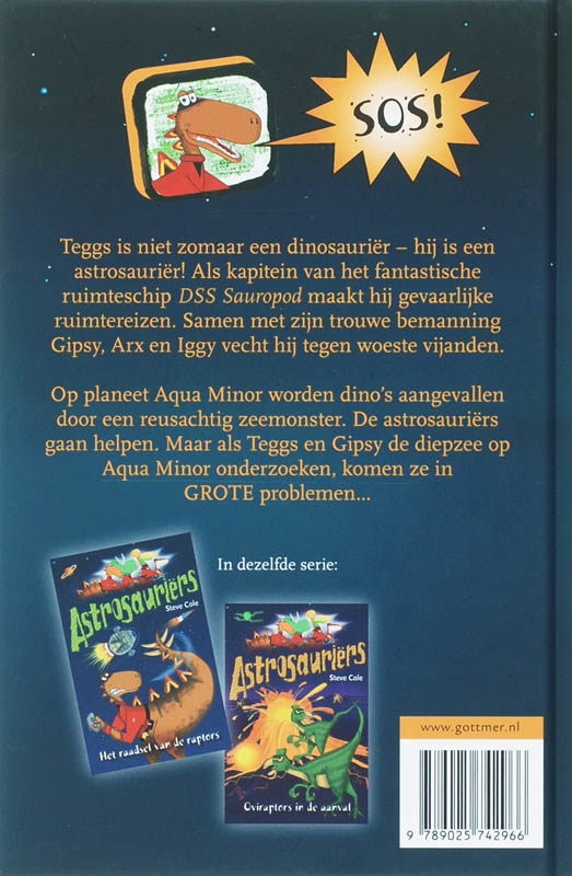 Achterkant van Het monster van de diepzee