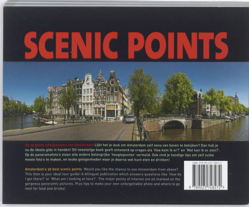 Achterkant van Uitkijkpunten Amsterdam/Scenic points Amsterdam
