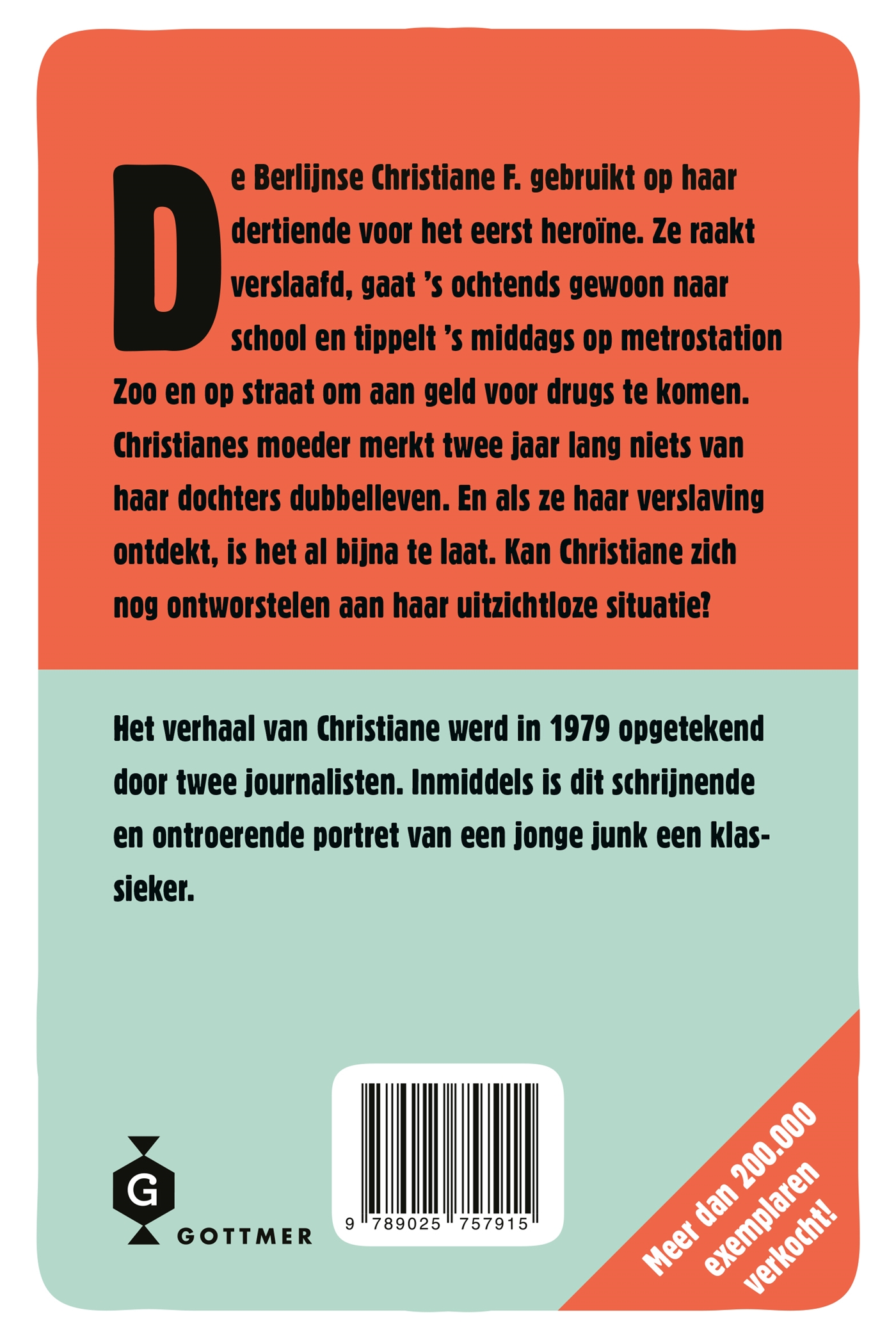 Achterkant van Christiane F.