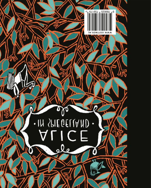 Achterkant van Alice in Wonderland