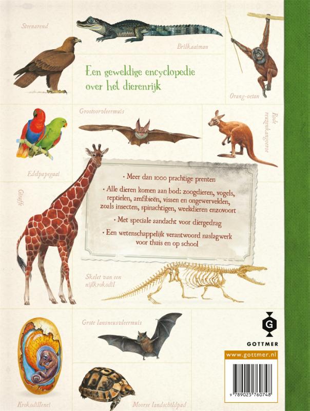 Achterkant van Over het dierenrijk