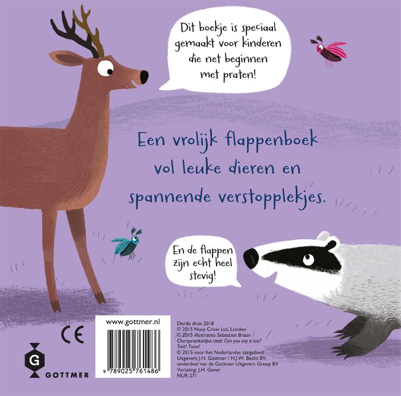 Achterkant van Oehoe! Oehoe!