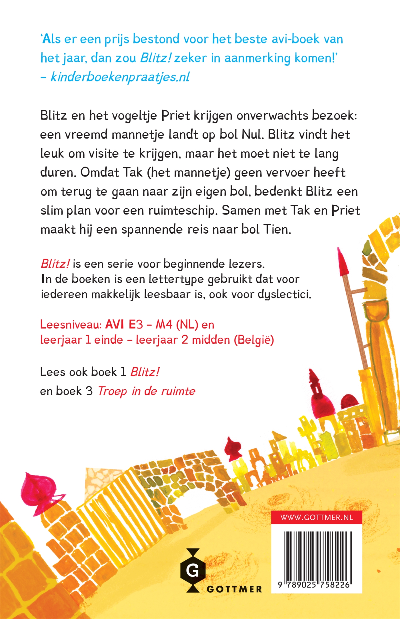 Achterkant van Op bol Tien