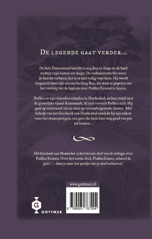 Achterkant van Het geschenk van Donkerhol