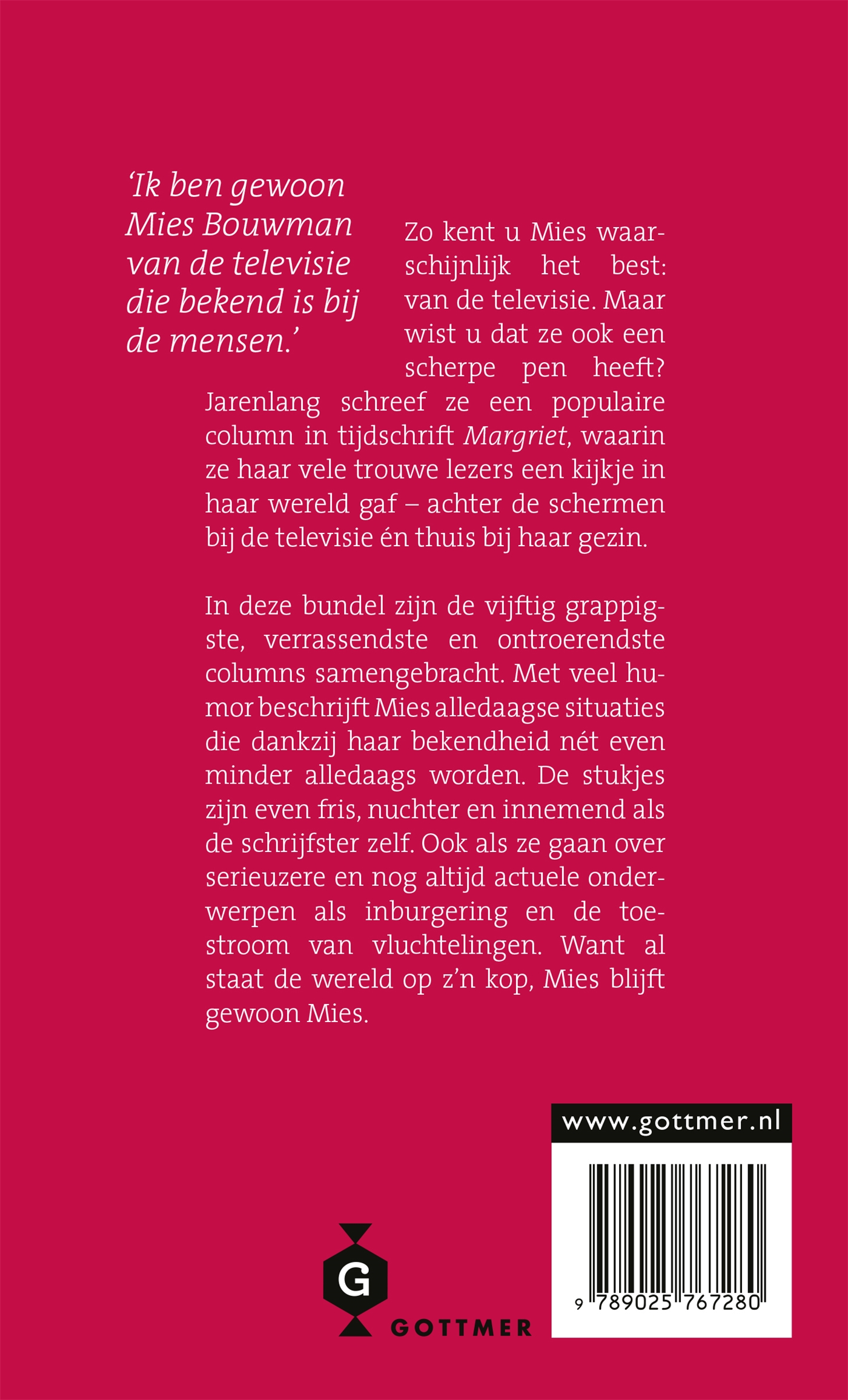 Achterkant van Gewoon Mies