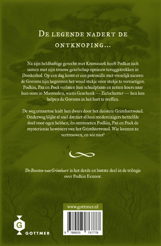 Achterkant van De Beesten van Grimhart