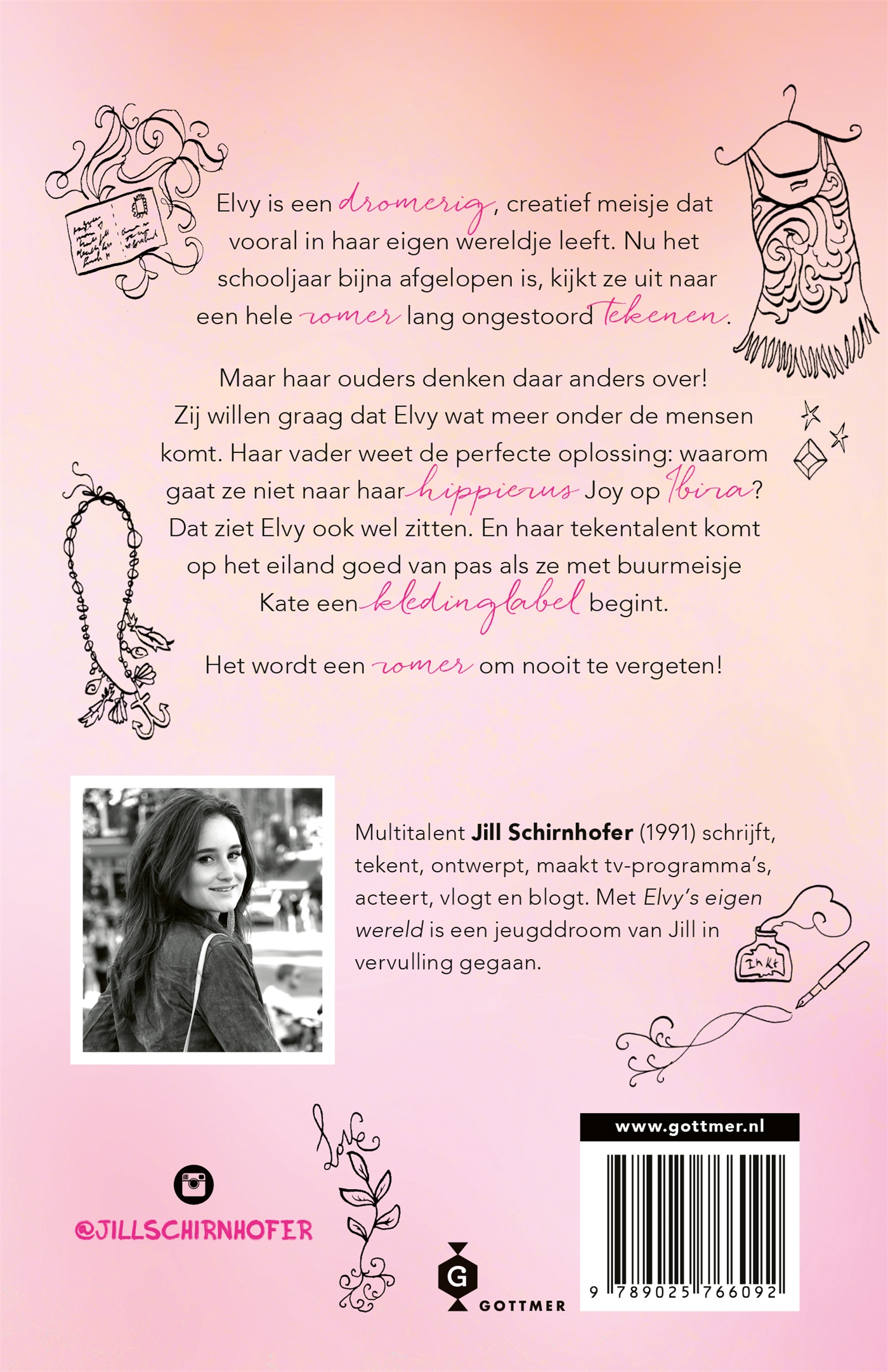 Achterkant van Elvy's eigen wereld 1: So boho!