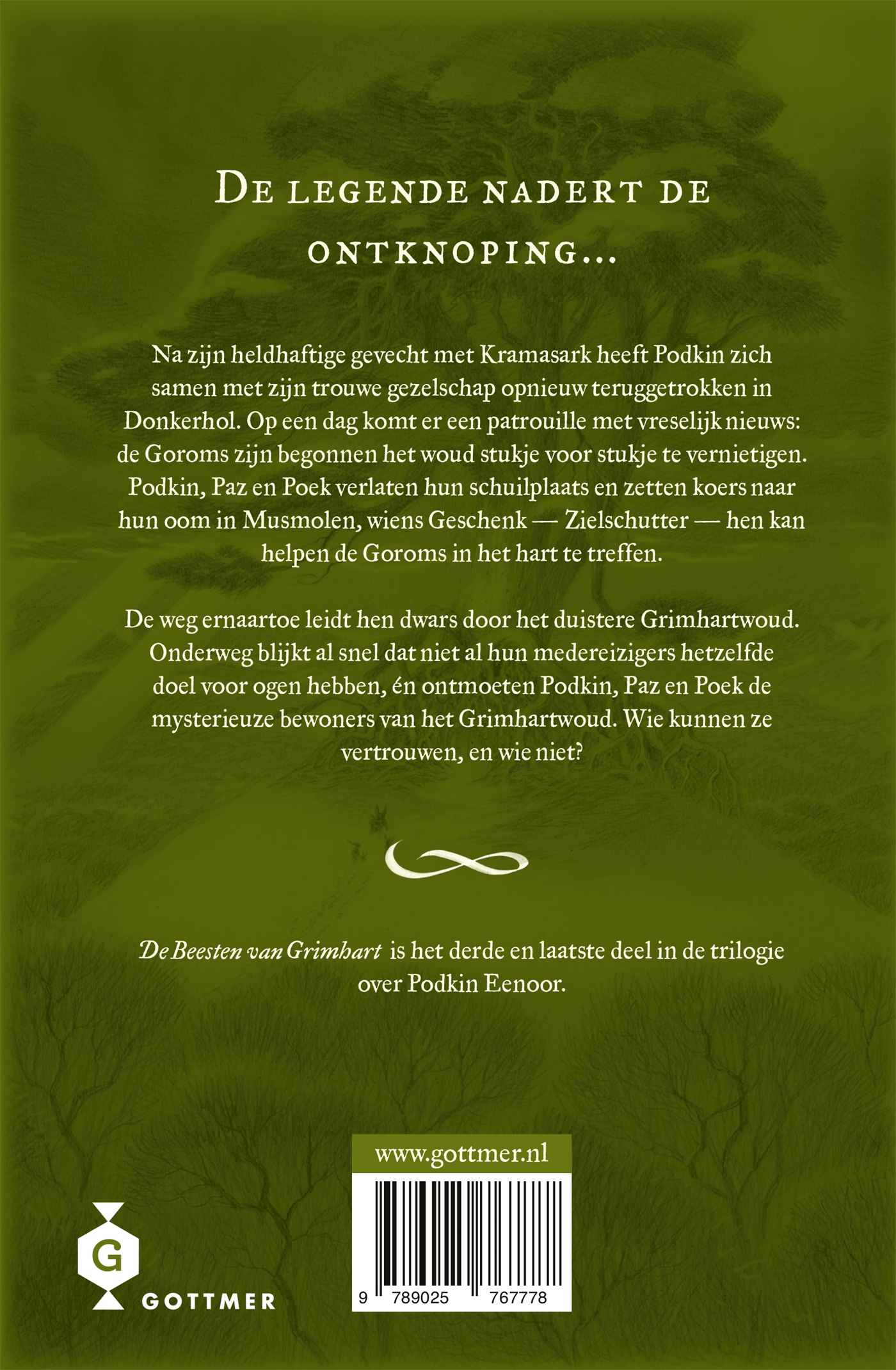 Achterkant van De Beesten van Grimhart