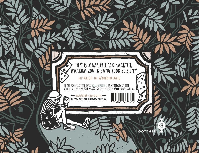 Achterkant van Alice in Wonderland - Speelkaartenset