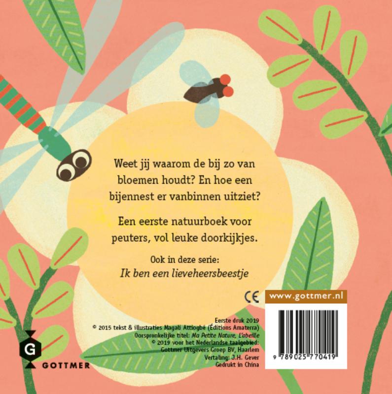Achterkant van Ik ben een bij