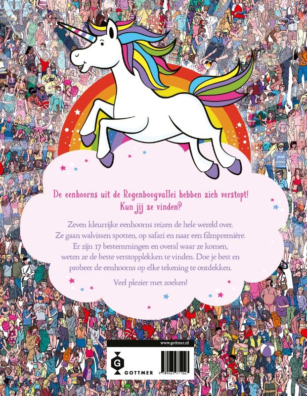 Achterkant van Waar is de eenhoorn?