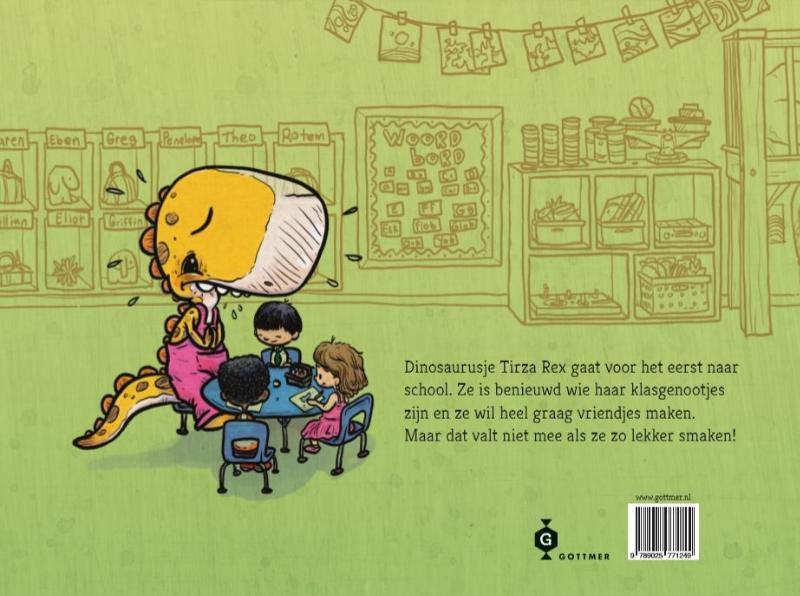 Achterkant van Wij eten hier geen klasgenootjes