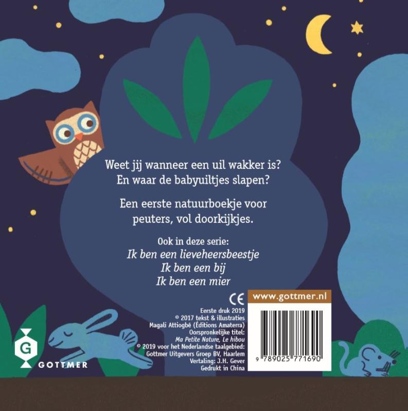 Achterkant van Ik ben een uil