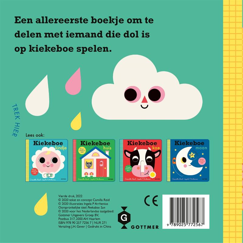 Achterkant van Kiekeboe zon