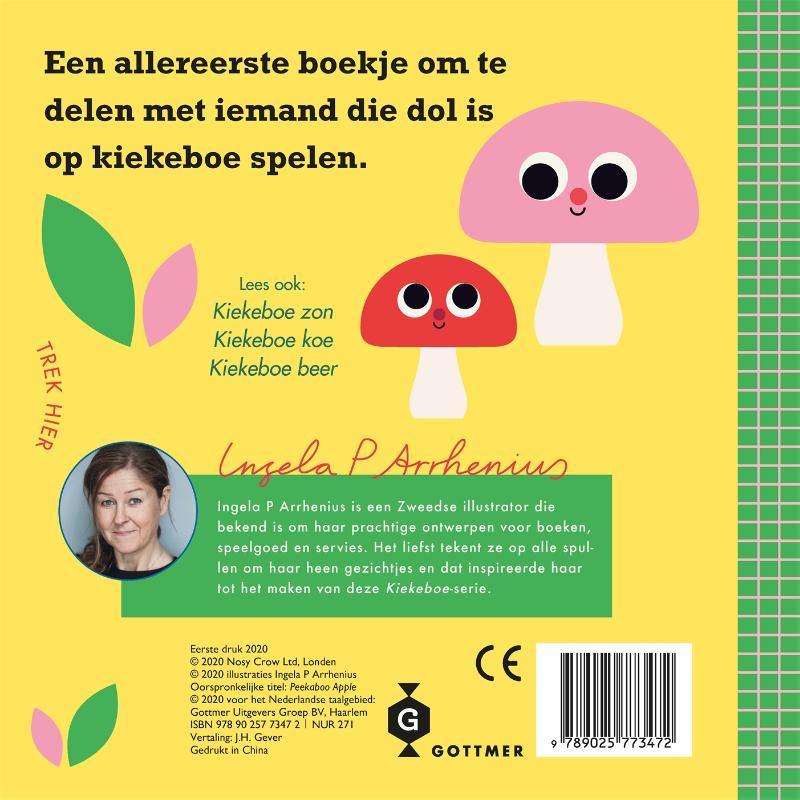 Achterkant van Kiekeboe appel