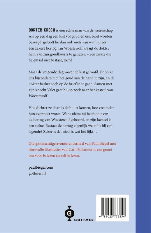 Achterkant van De vloek van Woestewolf