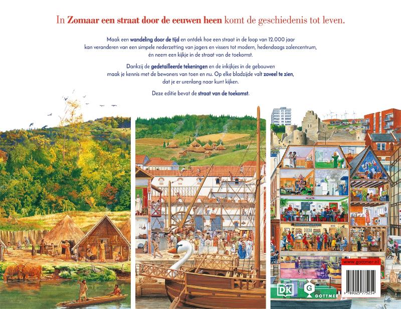 Achterkant van Zomaar een straat door de eeuwen heen