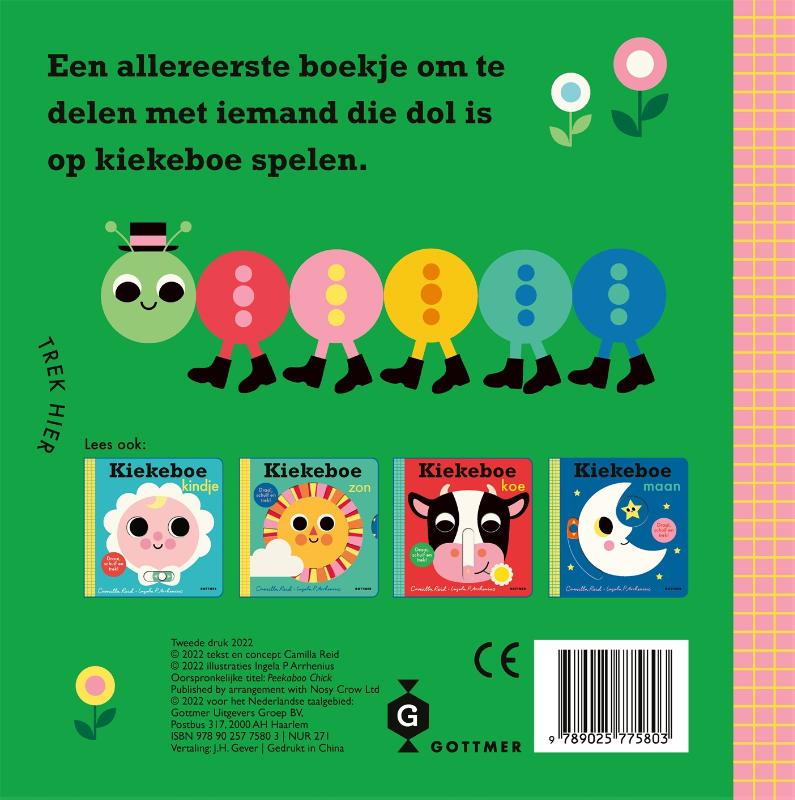 Achterkant van Kiekeboe kuiken