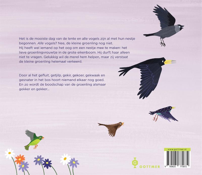 Achterkant van Het verlegen vogeltje